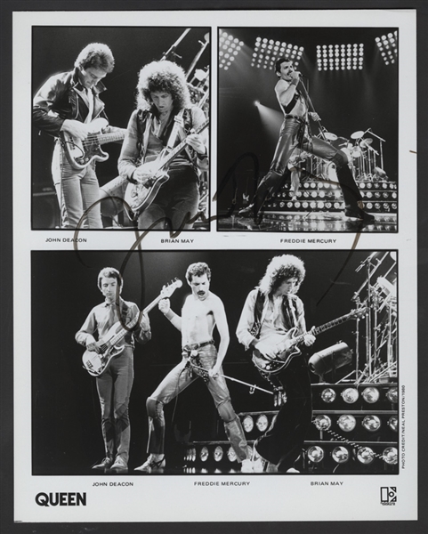 Freddie Mercury Signed Original Queen Promotional Photograph