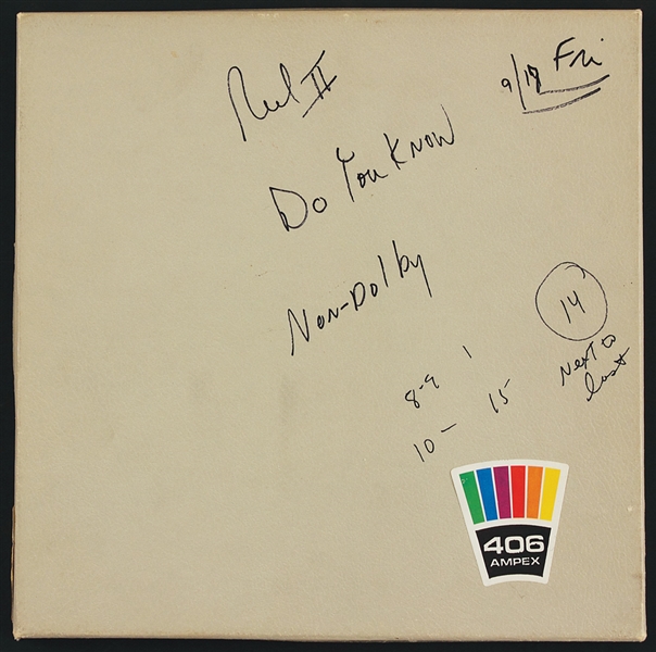 Diana Ross "Do You Know" Original Unreleased Master Recording