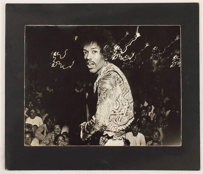 Jimi Hendrix Original Ron Raffaelli Stamped Photograph