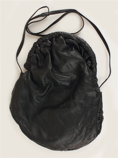Liza Minnelli Owned & Used Black Leather Purse