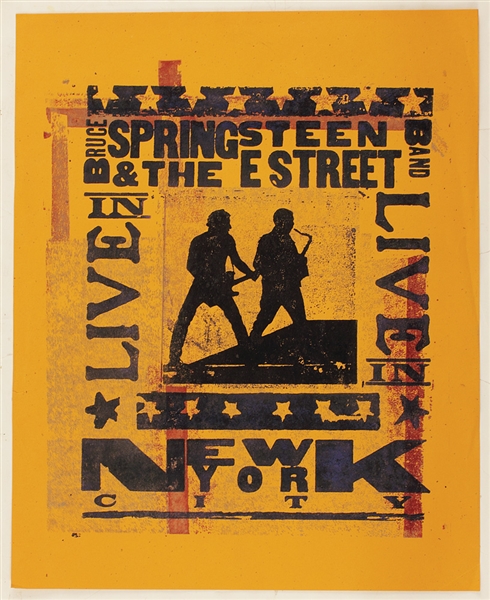Bruce Springsteen & The E Street Band "Live In New York City" Original Artists Proof For Historic Live HBO Concert Film DVD and C.D.