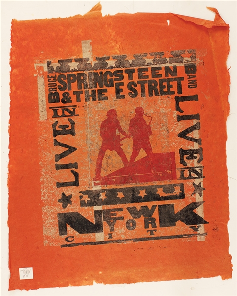 Bruce Springsteen & The E Street Band "Live In New York City" Original Artists Proof For Historic Live HBO Concert Film DVD and C.D.
