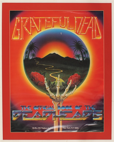 Grateful Dead "The Official Book of the Deadheads" Original Promotional Poster
