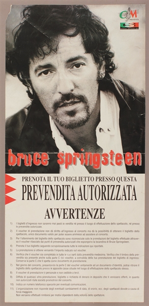 Bruce Springsteen Original Italian Concert Poster