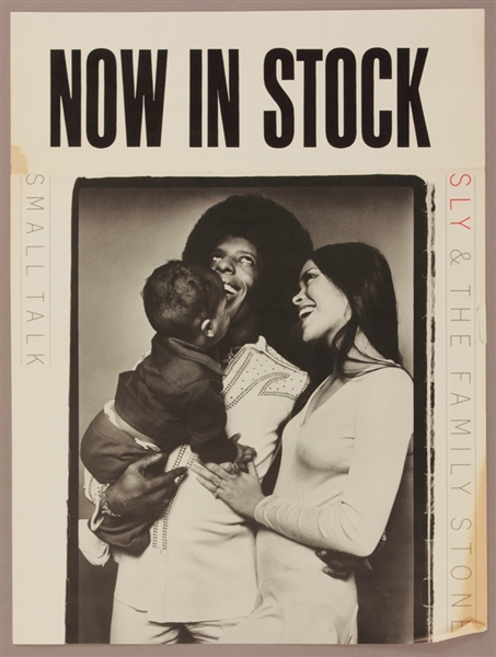 Sly & The Family Stone Original Promotional Poster for "Small Talk" From Sly Stones Personal Collection