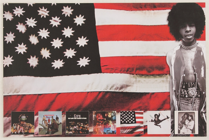 Sly & The Family Stone Original Promotional Poster From Sly Stones Personal Collection