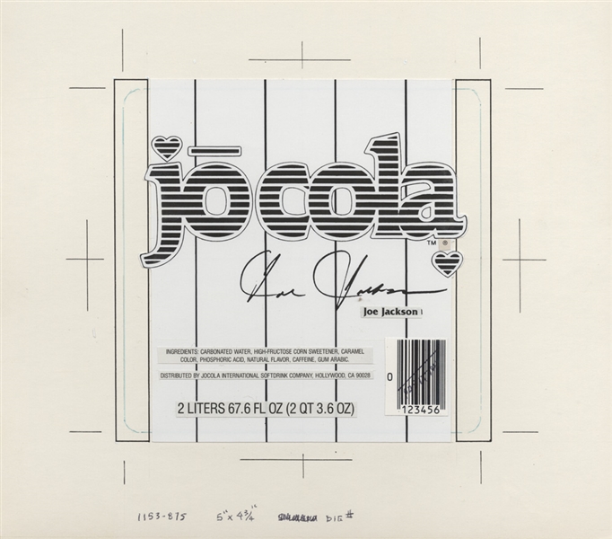 Joe Jackson Original "Jocola" Soda Advertising Artwork
