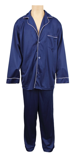 Elvis Presley Owned & Worn Sy Devore  Blue Silk Pajamas