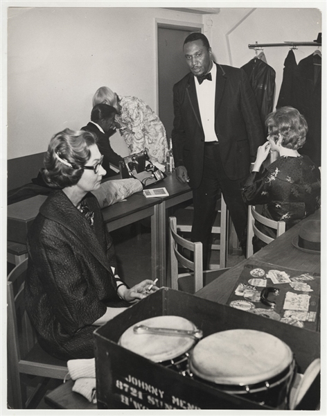 Sammy Davis, Jr. Original 1964 Arne Schweitz Stamped Photograph