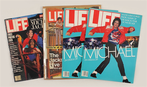 Michael Jackson Owned Collection of Life Magazines Featuring Himself