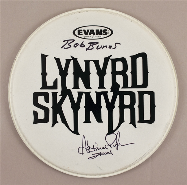 Lynyrd Skynyrd Signed Drum Head