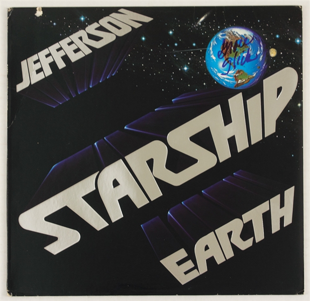Grace Slick Signed Jefferson Starship "Earth" Album