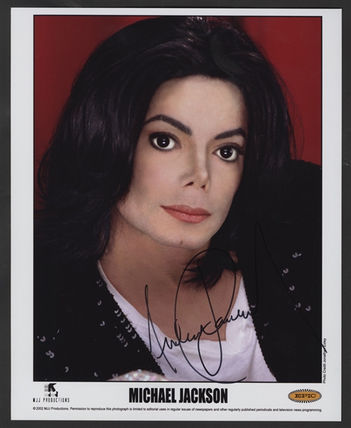 Michael Jackson Signed MJJ Productions Original Promotional Photograph