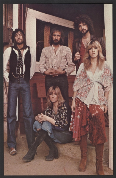 Fleetwood Mac Original Promotional Picture Card With Facsimile Signatuers