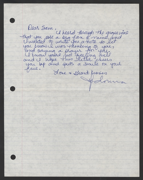 Madonna Handwritten & Signed Letter To A Fan
