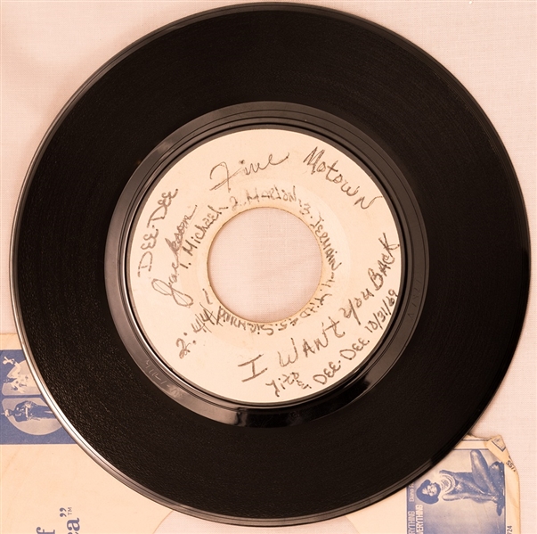 Jackson 5 "I Want You Back" Original 1969 45 RPM Record Test Pressing