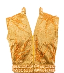 Randy Jackson "Jackson 5" Stage Worn Bill Whitten Custom Made Elaborate Gold Beaded Vest 