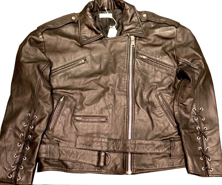 Madonna Custom Made Andre Van Pier Custom Made Leather Jacket Worn for Steven Meisel Photo Shoot