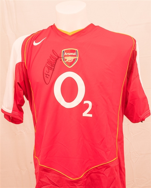 Thierry Henry Signed Replica Arsenal Football (Soccer) Jersey
