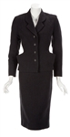 Madonna "Evita" Film Worn Black Faille Skirt Suit From Musical Number "And the Money Kept Rolling In” 