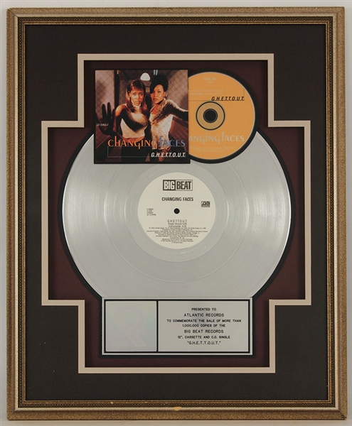 Changing Faces "G.H.E.T.T.O.U.T." Original RIAA Platinum Award