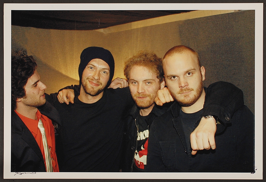 Coldplay Original Roberto Rabanne Signed 13 x 19 Photograph