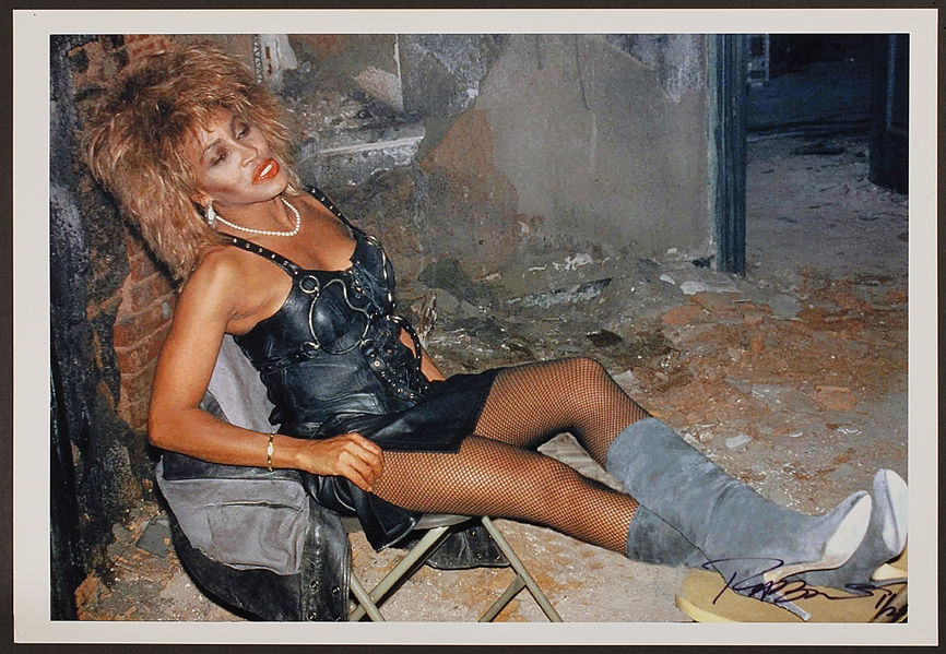 Tina Turner Original Roberto Rabanne Signed and Numbered 13 x 19 Photograph