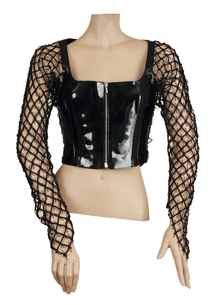 Cher "One By One" Video Worn Black Bustier