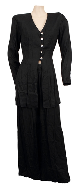 Janet Jackson Owned & Worn Long Black Skirt and Top