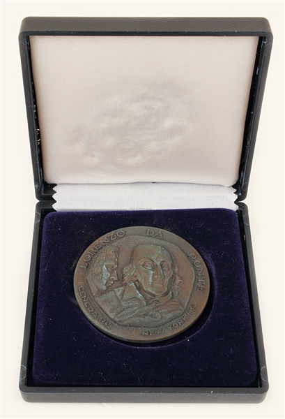 Sammy Davis, Jr. Owned Roman Medal With Box