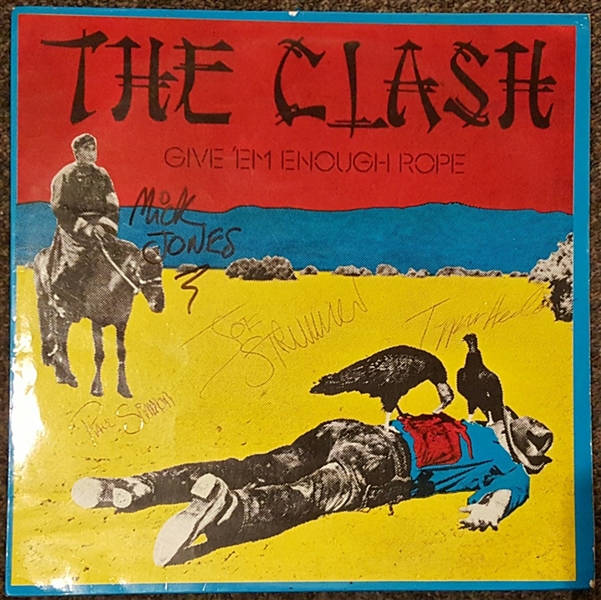 The Clash Signed "Give Em Enough Rope" Album 