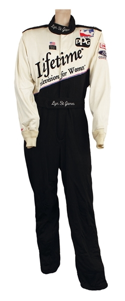 Lyn St. James Race Worn Car Suit - 1992 Indy 500 Rookie of the Year 