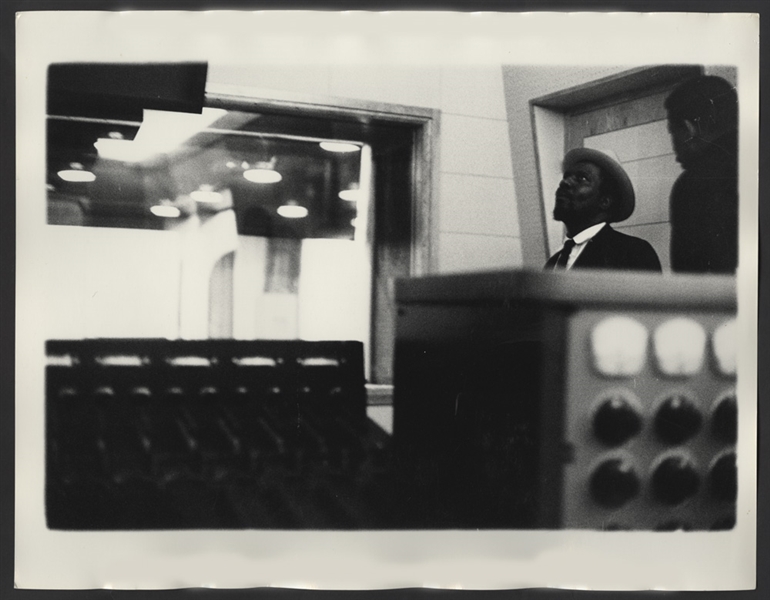 Thelonious Monk Original Quackenbush Stamped 11 x 14 Photograph
