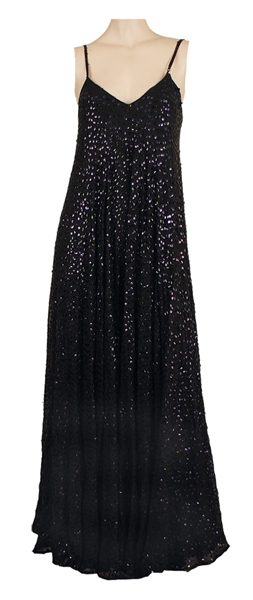 Gladys Knight Stage Worn Black Gown