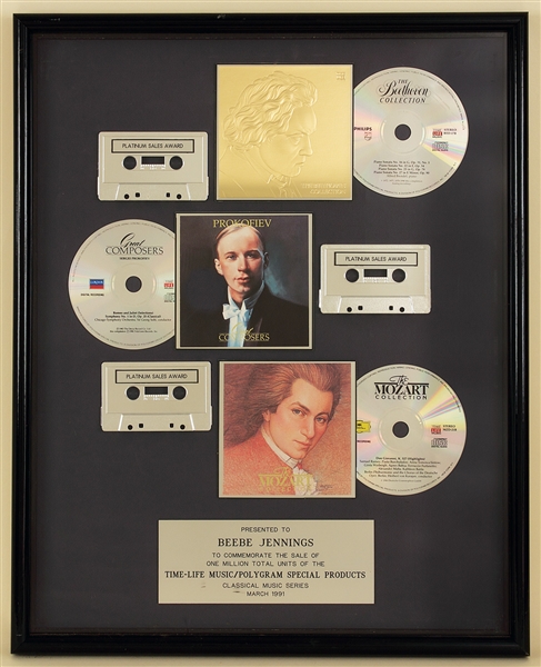 Original Time-Life Music/Polygram Classical Platinum Music Award