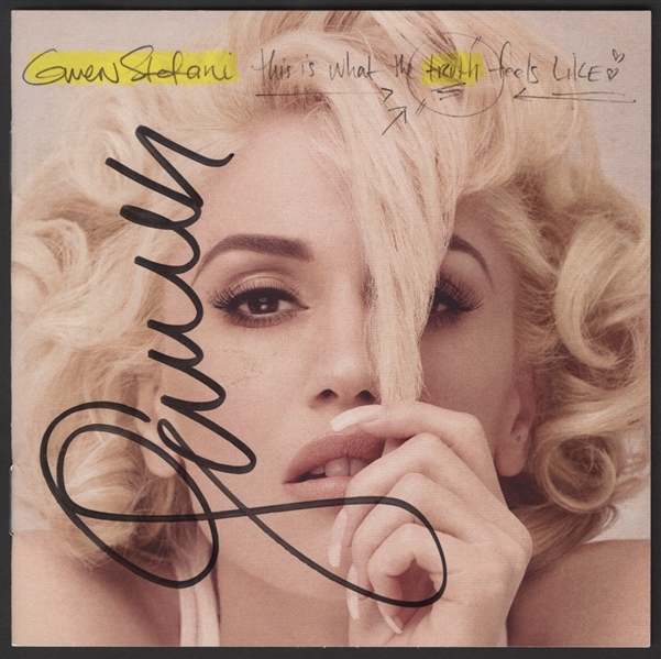 Gwenn Stefani Signed "This Is What The Truth Feels Like" CD Insert
