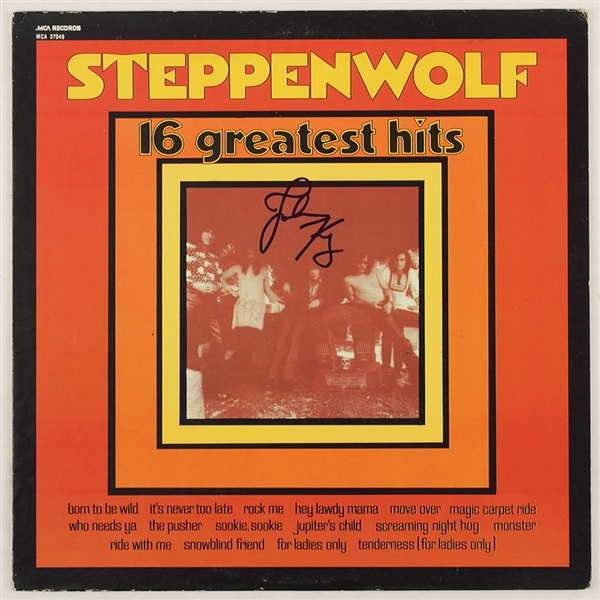 John Kay Signed Steppenwolf "Greatest Hits" Album