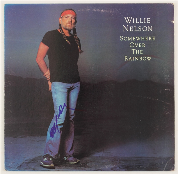 Willie Nelson Signed "Over The Rainbow" Album