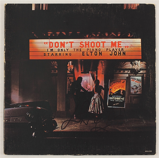 Elton John Signed "Dont Shoot Me, Im Only The Piano Player" Album