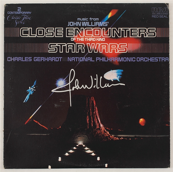 John Williams Signed "Music from "Close Encounters of the Third Kind" and "Star Wars" Album