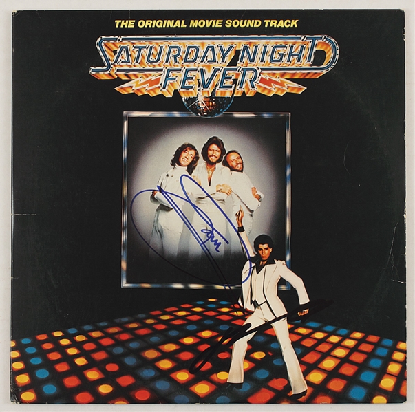 Barry Gibb & John Travolta Signed "Saturday Night Fever" Album