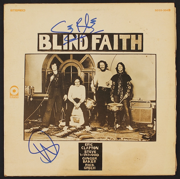 Ginger Baker & Steve Winwood Signed "Blind Faith" Album