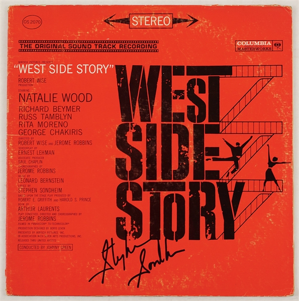 Steven Sondheim Signed "West Side Story" Soundtrack Album
