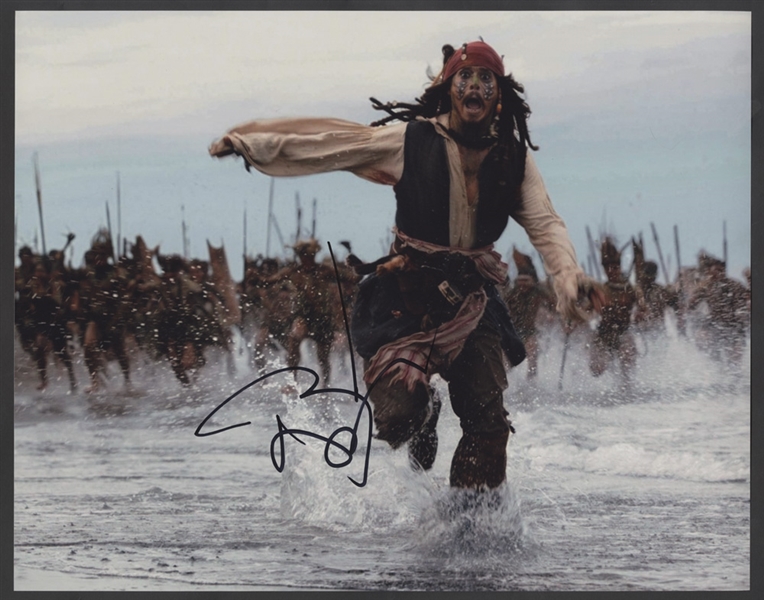 Johnny Depp Signed 11 x 14  Photograph