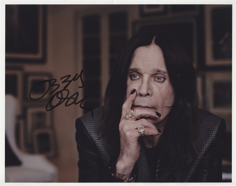 Ozzy Osbourne Signed 11 x 14  Photograph