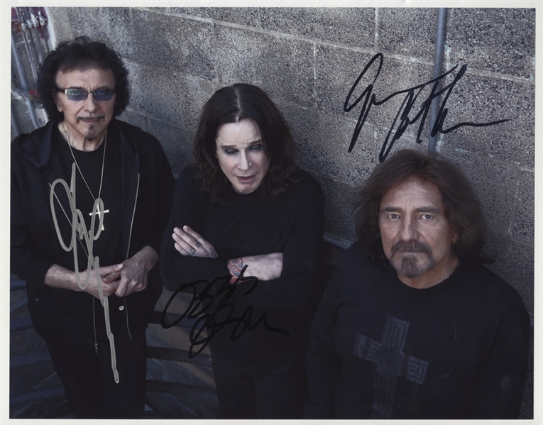 Black Sabbath Signed 11 x 14  Photograph