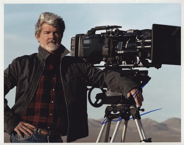 George Lucas Signed 11 x 14  Photograph