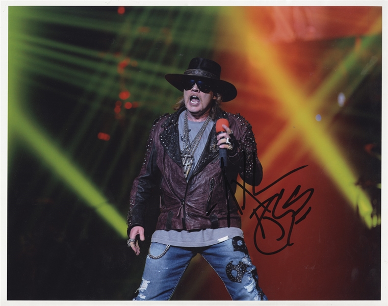 Axl Rose Signed 11 x 14  Photograph
