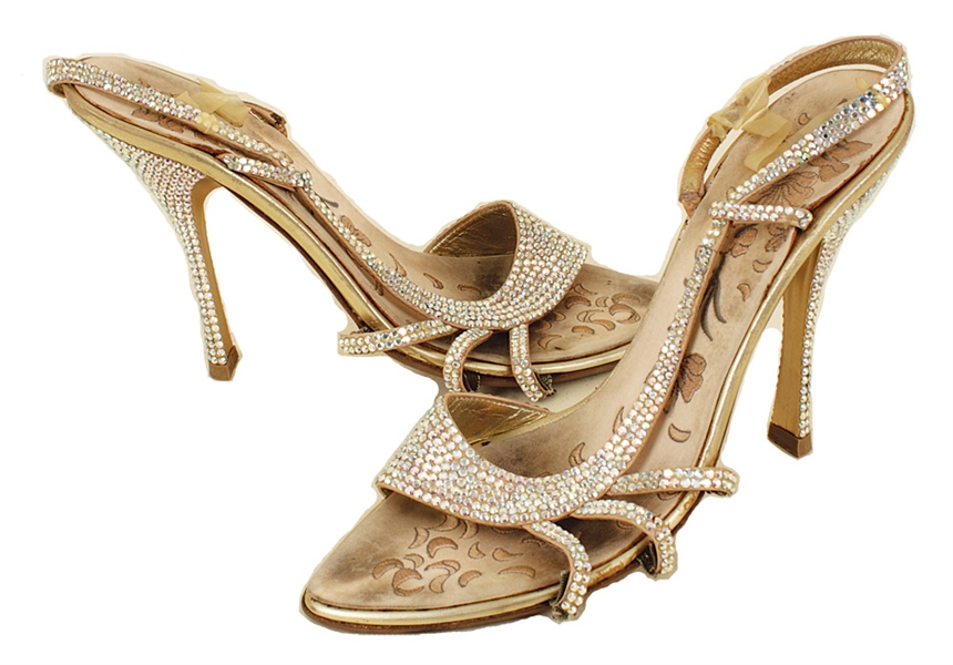 Mariah Carey Charmbracelet World Tour Stage Worn Custom Made Vicini Swarovski Crystal Shoes