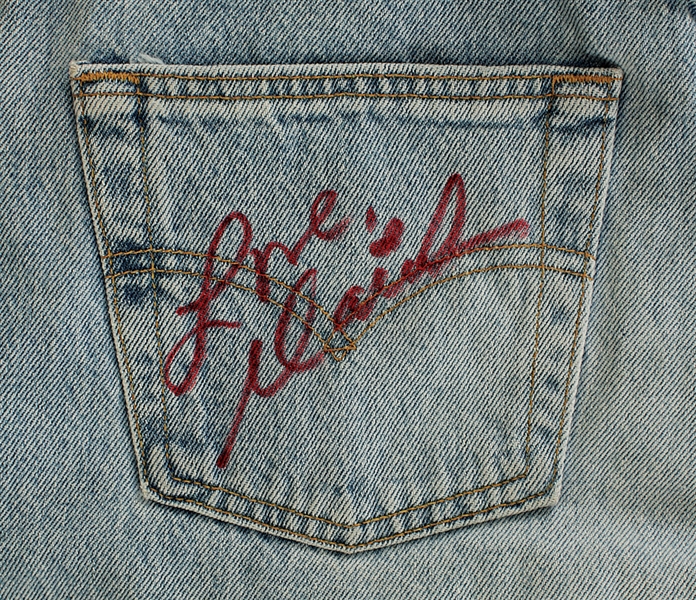 Mariah Carey Owned, Worn and Signed Blue Denim Levi Jeans